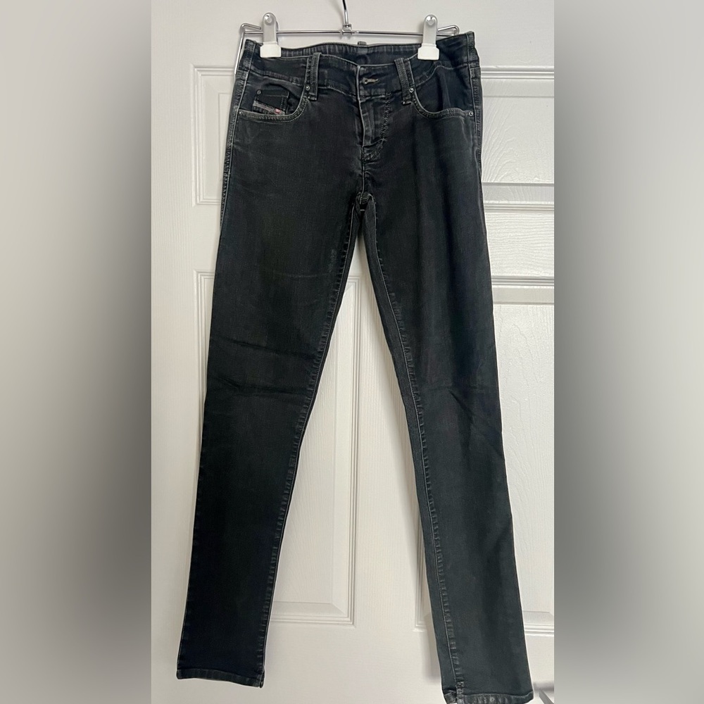 Diesel Jeans Women's W28 L32 Low Rise faded black RN93243 CA25594
